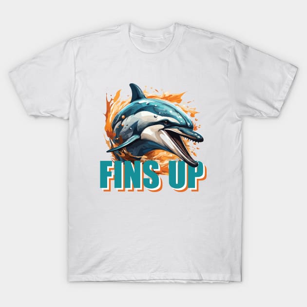 FINS UP DOLPHINS T-Shirt by vectrus